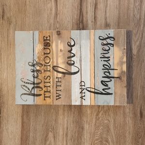 Handmade Distressed Wooden Inspirational Art